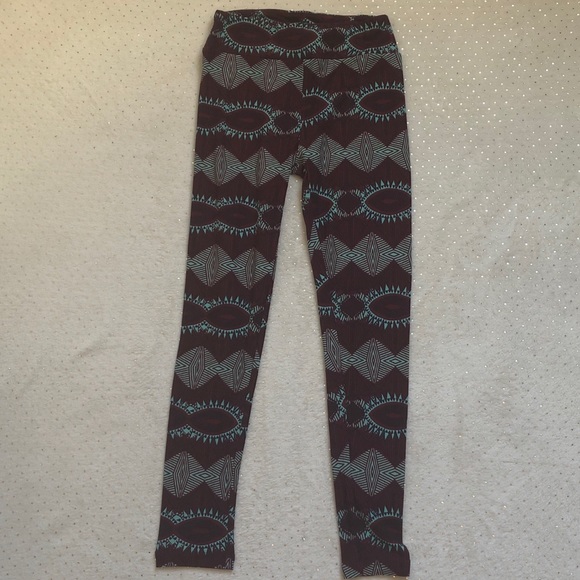 leggings taille unique OS LuLaRoe fond noir - multicolore